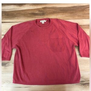 Eddie Bauer Women’s Crewneck Sweater/ Sweatshirt in Red